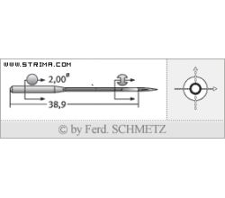 Strojové ihly pre priemyselné šijacie stroje Schmetz 4463-35 100