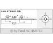 Strojové ihly pre priemyselné šijacie stroje Schmetz 459 R 35