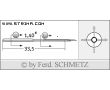 Strojové ihly pre priemyselné šijacie stroje Schmetz 459 R 55