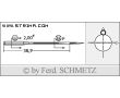 Strojové ihly pre priemyselné šijacie stroje Schmetz 470 KA 150