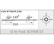Strojové ihly pre priemyselné šijacie stroje Schmetz 501 (SC) 100