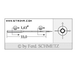 Strojové ihly pre priemyselné šijacie stroje Schmetz 501 (SC) 110