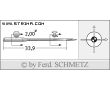 Strojové ihly pre priemyselné šijacie stroje Schmetz 558 SES 100