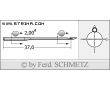Strojové ihly pre priemyselné šijacie stroje Schmetz 660170