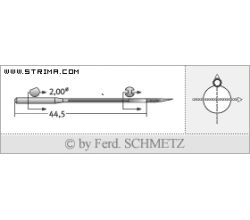 Strojové ihly pre priemyselné šijacie stroje Schmetz 71 L 100