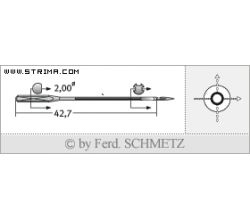Strojové ihly pre priemyselné šijacie stroje Schmetz 780 C 90