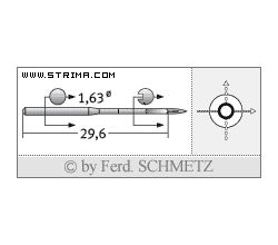 Strojové ihly pre priemyselné šijacie stroje Schmetz 88X1 90