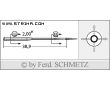 Strojové ihly pre priemyselné šijacie stroje Schmetz 971 B/1 80