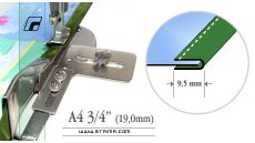 Lemovač skladajúci napoly pre šijacie stroje A4 3/4