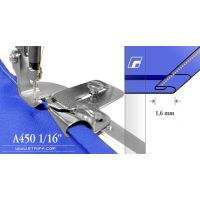 Zakladač s podvinutím pre šijacie stroje A450 1/16