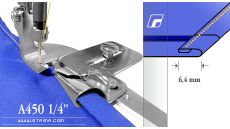 Zakladač s podvinutím pre šijacie stroje A450 1/4