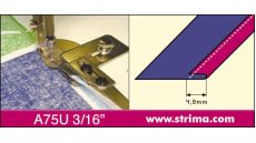 Zakladač s podvinutím pre šijacie stroje A75U 3/16