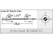 Strojové ihly pre priemyselné šijacie stroje Schmetz B-26 SUK 80