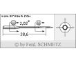 Strojové ihly pre priemyselné overlocky Schmetz B-27 60