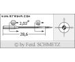 Strojové ihly pre priemyselné overlocky Schmetz B-27 SES 130