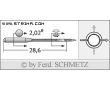 Strojové ihly pre priemyselné overlocky Schmetz B-27 SKL 70