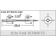 Strojové ihly pre priemyselné overlocky Schmetz B-27 SPI 60