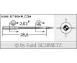 Strojové ihly pre priemyselné overlocky Schmetz B-27 SUK 60