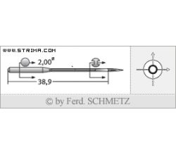 Strojové ihly pre priemyselné šijacie stroje Schmetz B-63 130