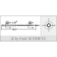 Strojové ihly pre priemyselné šijacie stroje Schmetz B-1014 70