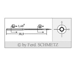 Strojové ihly pre priemyselné šijacie stroje Schmetz B-1014 70