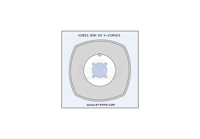 Nôž kruhový KURIS BOM 60 4-CURVES BS