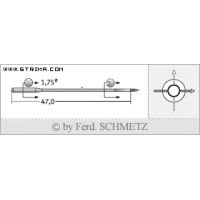 Strojové ihly pre priemyselné šijacie stroje Schmetz TQ-N14 100