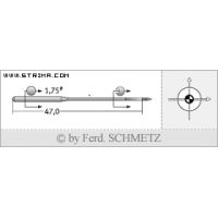Strojové ihly pre priemyselné šijacie stroje Schmetz TQX7 SES 70