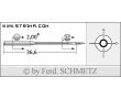 Strojové ihly pre priemyselné šijacie stroje Schmetz UY 113 GS 100