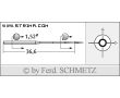 Strojové ihly pre priemyselné šijacie stroje Schmetz UY 118 GBS 65