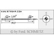 Strojové ihly pre priemyselné šijacie stroje Schmetz UY 128 GAS SES 100