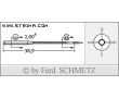 Strojové ihly pre priemyselné šijacie stroje Schmetz UY 128 GAS SPI 70