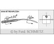 Strojové ihly pre priemyselné šijacie stroje Schmetz UY 154 GAS 65