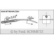 Strojové ihly pre priemyselné šijacie stroje Schmetz UY 8454 GAS 80