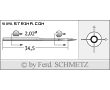 Strojové ihly pre priemyselné šijacie stroje Schmetz 29-C-150 100