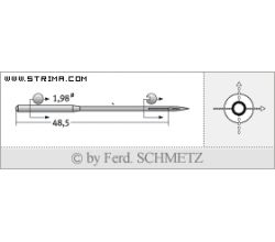 Strojové ihly pre priemyselné šijacie stroje Schmetz 332 LG 120