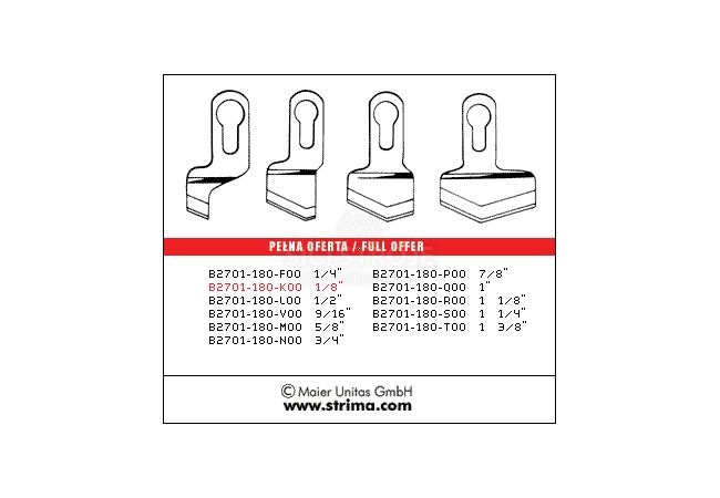 Nôž B2701-180-K00 3/8 MAIER