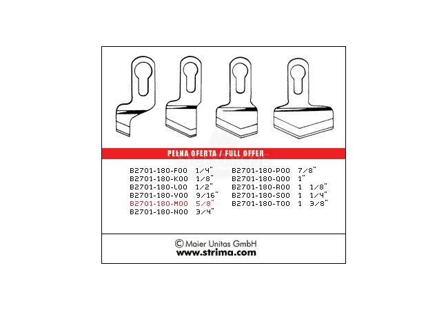 Nôž B2701-180-M00 5/8 MAIER