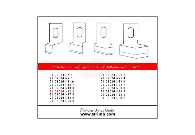 Nôž 91-020241-16.0 MAIER