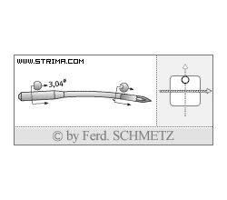 Strojové ihly pre priemyselné šijacie stroje Schmetz UY 9858 GS 200