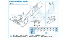 Lemovač obojstranný skladajúci pre šijacie stroje UMA-14 45/14 H