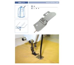 Zakladač s podvinutím pre šijacie stroje UMA-211 10 L