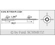 Strojové ihly pre priemyselné šijacie stroje Schmetz 332 (R) 90