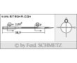 Strojové ihly pre priemyselné šijacie stroje Schmetz 470 KA 200