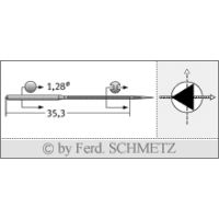 Strojové ihly pre priemyselné šijacie stroje Schmetz 46X2 TRI 75