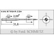 Strojové ihly pre priemyselné šijacie stroje Schmetz 135X1 SES 100