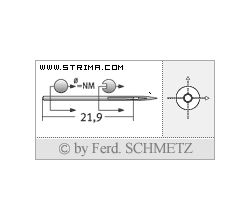 Strojové ihly pre priemyselné šijacie stroje Schmetz 292 A 45