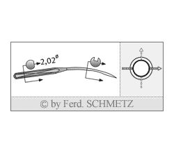 Strojové ihly pre priemyselné šijacie stroje Schmetz UY 154 GAS SKL 70