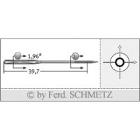 Strojové ihly pre priemyselné šijacie stroje Schmetz 1836 90