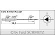 Strojové ihly pre priemyselné šijacie stroje Schmetz 135X17 DH 120